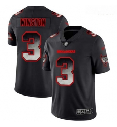 Buccaneers #3 Jameis Winston Black Men Stitched Football Vapor Untouchable Limited Smoke Fashion Jersey