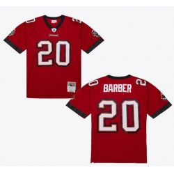 Men Tampa Bay Buccaneers 20 Ronde Barber Red 2002 23 Throwback Stitched Football Jersey