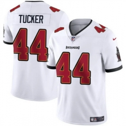 Men Tampa Bay Buccaneers 44 Sean Tucker White Vapor Limited Stitched Jersey