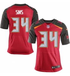 Nike Tampa Bay Buccaneers #34 Charles Sims Red Team Color Men 27s Stitched NFL New Elite Jersey