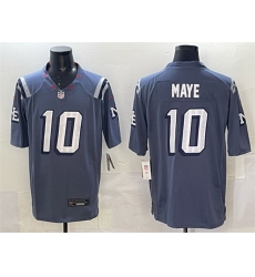 Men New England Patriots 10 Drake Maye 2025  u201CRivalries u201D Stitched Football Jersey