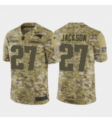 Men New England Patriots #27 J.C. Jackson Camo 2018 Salute to Service Jersey