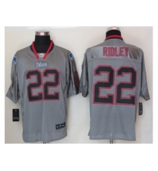 Nike New England Patriots 22 Stevan Ridley Grey Elite Lights Out NFL Jersey