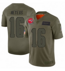 Youth New England Patriots 16 Jakobi Meyers Limited Camo 2019 Salute to Service Football Jersey