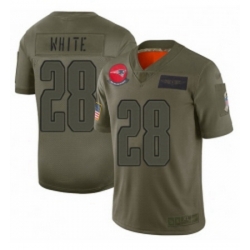 Youth New England Patriots 28 James White Limited Camo 2019 Salute to Service Football Jersey