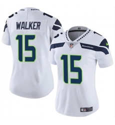 Women Seattle Seahawks 15 P J  Walker White Vapor Limited Stitched Football Jersey