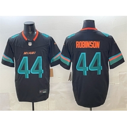 Men Miami Dolphins 44 Chop Robinson Black 2025 F U S E Rivalries Vapor Limited Stitched Football Jersey