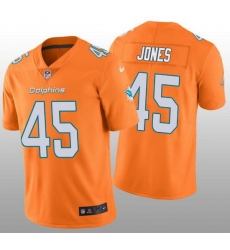 Nike Dolphins 45 Brandon Jones Orange Vapor Untouchable Limited Jersey