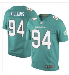 Nike Dolphins #94 Mario Williams Aqua Green Team Color Mens Stitched NFL New Elite Jersey