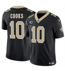 Men New Orleans Saints 10 Brandin Cooks Black 2025 F U S E With 1 Star C Patch Vapor Limited Stitched Football Jersey