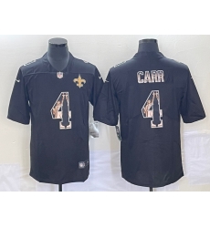 Men's New Orleans Saints #4 Derek Carr 2019 Black Statue Of Liberty Stitched NFL Nike Limited Jersey