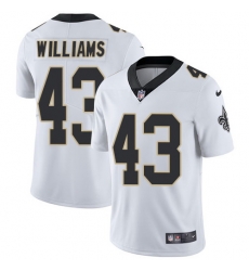 Nike Saints 43 Marcus Williams White Vapor Untouchable Limited Jersey