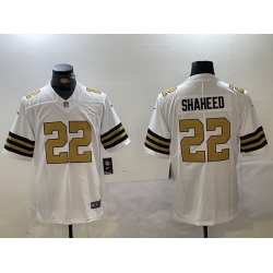 men new orleans saints 22 rashid shaheed white vapor limited stitched football jerseys