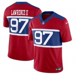 Men New York Giants 97 Dexter Lawrence II Century Red Alternate Vapor F U S E  Limited Stitched Football Jersey