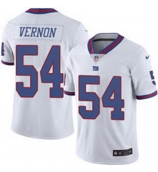 Nike Giants 54 Olivier Vernon White Color Rush Limited Jersey