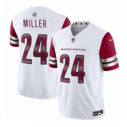 Men Washington Commanders 24 Von Miller White 2025 FUSE Vapor Limited Football Stitched Jersey