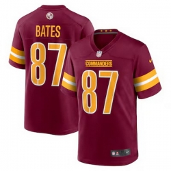 Men Washington Commanders 87 John Bates Red Vapor Limited Stitched Football Jersey