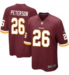 Mens Nike Washington Redskins 26 Adrian Peterson Game Burgundy Red Team Color NFL Jersey