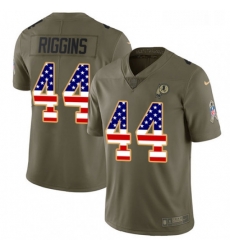 Mens Nike Washington Redskins 44 John Riggins Limited OliveUSA Flag 2017 Salute to Service NFL Jersey