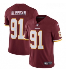 Mens Nike Washington Redskins 91 Ryan Kerrigan Burgundy Red Team Color Vapor Untouchable Limited Player NFL Jersey