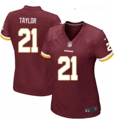 Womens Nike Washington Redskins 21 Sean Taylor Game Burgundy Red Team Color NFL Jersey