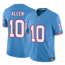 Men Tennessee Titans 10 Brandon Allen Blue 2025 F U S E  Throwback Vapor Limited Stitched Football Jersey