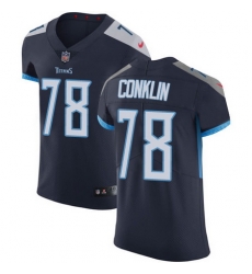 Nike Titans #78 Jack Conklin Navy Blue Alternate Mens Stitched NFL Vapor Untouchable Elite Jersey