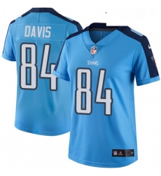 Womens Nike Tennessee Titans 84 Corey Davis Limited Light Blue Rush Vapor Untouchable NFL Jersey