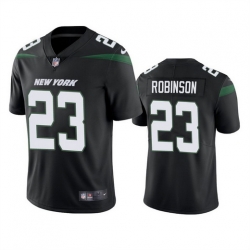 Men New York Jets 23 James Robinson Black Vapor Untouchable Limited Stitched Jersey