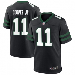 Mens New York Jets 11 Omar Cooper Jr Black 2026 Draft F U S E Vapor Untouchable Limited Stitched Jersey