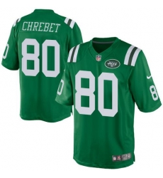 Nike Jets #80 Wayne Chrebet Green Mens Stitched NFL Elite Rush Jersey