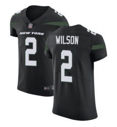 Nike New York Jets 2 Zach Wilson Black Alternate Men Stitched NFL New Elite Jersey