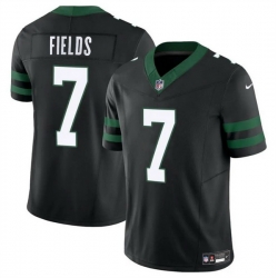 Youth New York Jets 7 Justin Fields Black 2025 F U S E  Vapor Limited Stitched Jersey