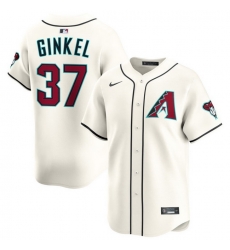 Men Arizona Diamondbacks Nike Home Limited Jersey Cream Ginkel Kevin 37 Men Arizona Diamondbacks Nike Home Limited Jersey Cream Ginkel Kevin 37