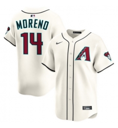 Men Arizona Diamondbacks Nike Home Limited Jersey Cream Moreno Gabriel 14 Men Arizona Diamondbacks Nike Home Limited Jersey Cream Moreno Gabriel 14