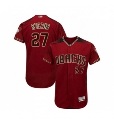 Mens Arizona Diamondbacks 27 Matt Szczur Red Alternate Authentic Collection Flex Base Baseball Jersey