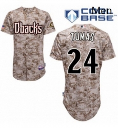 Mens Majestic Arizona Diamondbacks 24 Yasmany Tomas Replica Camo Cool Base MLB Jersey