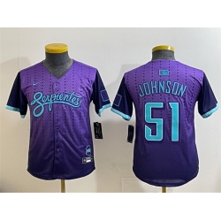 Youth Arizona Diamondbacks 51 Randy Johnson Purple 2025 City Connect Limited Stitched Baseball Jersey