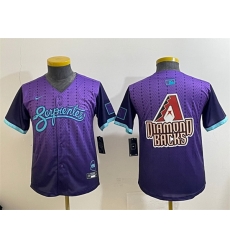Youth Arizona Diamondbacks Team Big Logo Purple 2025 City Connect Limited Stitched Baseball Jersey 1 Youth Arizona Diamondbacks Team Big Logo Purple 2025 City Connect Limited Stitched Baseball Jersey 1
