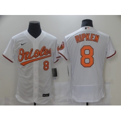 Baltimore Orioles 8 Cal Ripken Jr White Nike Flexbase Jersey