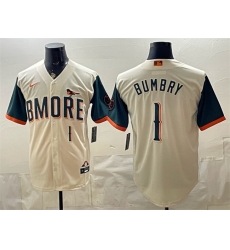 Men Baltimore Orioles  1 Al Bumbry Natural 2026 City Connect Stadium Stitched Baseball Jersey