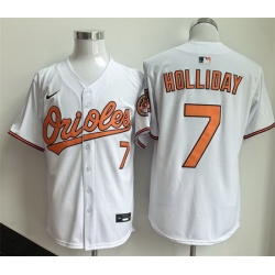 Men Baltimore Orioles  7 Jackson Holliday White 2025 Home Limited Stitched Baseball Jersey