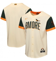Youth Baltimore Orioles Blank Natural 2026 City Connect Stadium Stitched Baseball Jersey Youth Baltimore Orioles Blank Natural 2026 City Connect Stadium Stitched Baseball Jersey