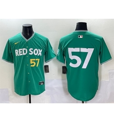 Men Boston Red Sox 57 Greg Weissert Green 2025 City Connect Limited Stitched Baseball Jersey