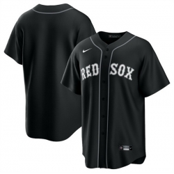 Men Boston Red Sox Blank Black Lights Out Limited Stitched Baseball Jersey