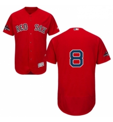 Mens Majestic Boston Red Sox 8 Carl Yastrzemski Red Alternate Flex Base Authentic Collection 2018 World Series Jersey