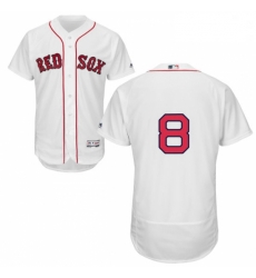 Mens Majestic Boston Red Sox 8 Carl Yastrzemski White Home Flex Base Authentic Collection MLB Jersey