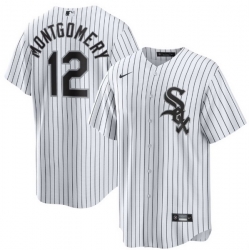 Men Chicago White Sox Colson Montgomery #12 White 2025 Home Limited Stitched Baseball Jersey