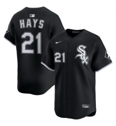 Men Chicago White Sox Nike Black Alternate Limited Jersey Hays Austin 21 Men Chicago White Sox Nike Black Alternate Limited Jersey Hays Austin 21
