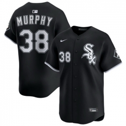 Men Chicago White Sox Nike Black Alternate Limited Jersey Murphy Chris 38